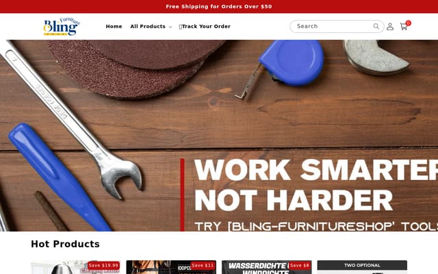 Screenshot of bling-furnitureshop.com