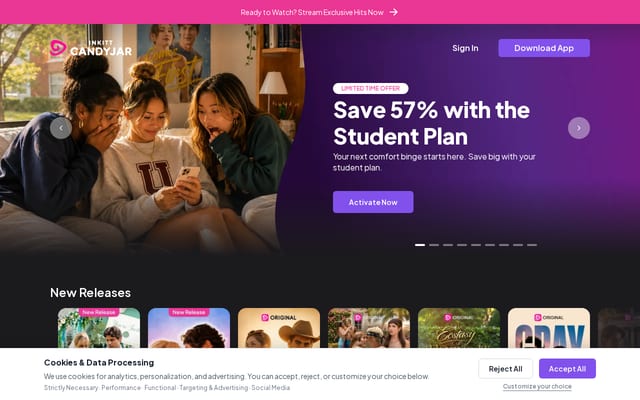 Screenshot of candyjar.com