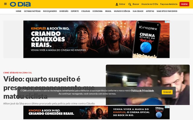 Screenshot of odia.com.br