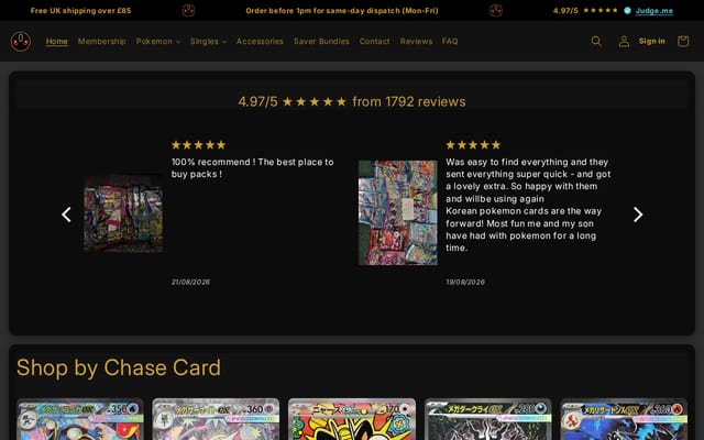 Screenshot of thechase.club
