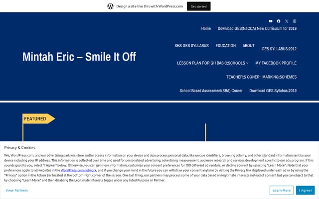 Screenshot of mingycomputersgh.wordpress.com