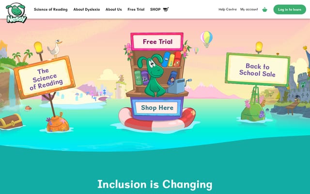 Screenshot of nessy.com