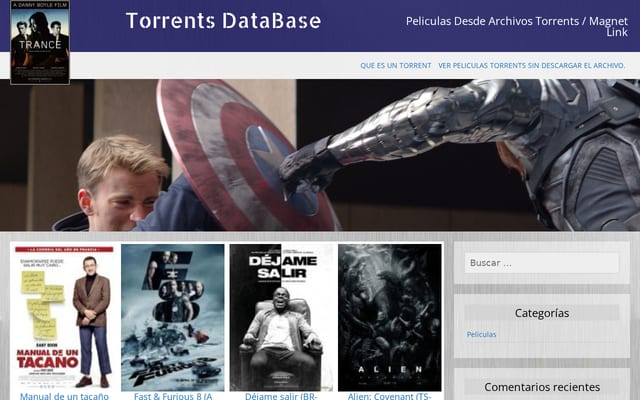 Screenshot of torrentdatabase.org