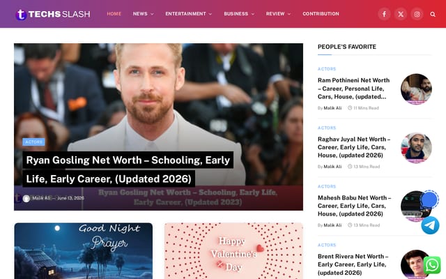 Screenshot of techsslash.com