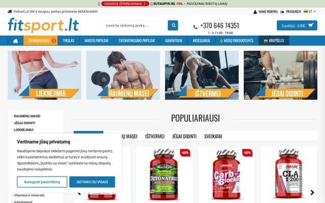 Screenshot of fitsport.lt