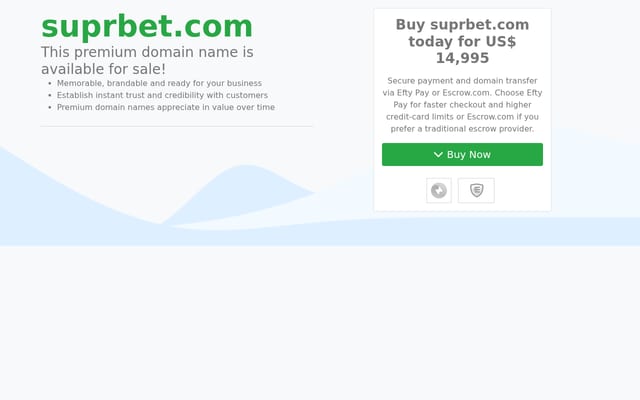 Screenshot of suprbet.com