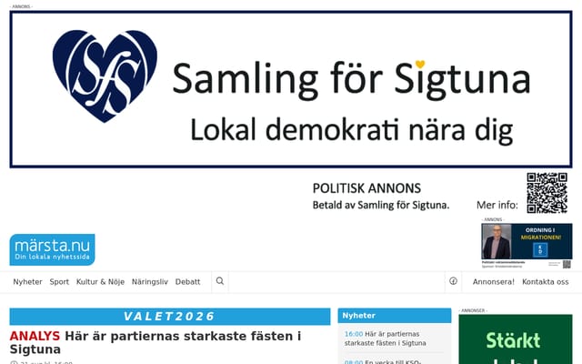 Screenshot of marsta.nu