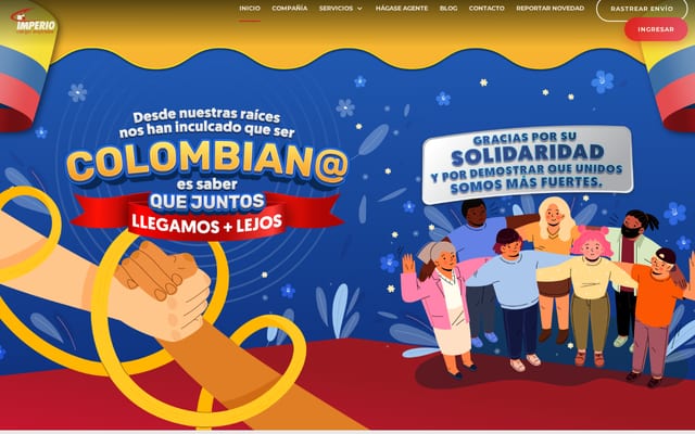 Screenshot of imperiocargo.com