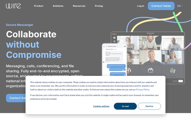Screenshot of wire.com