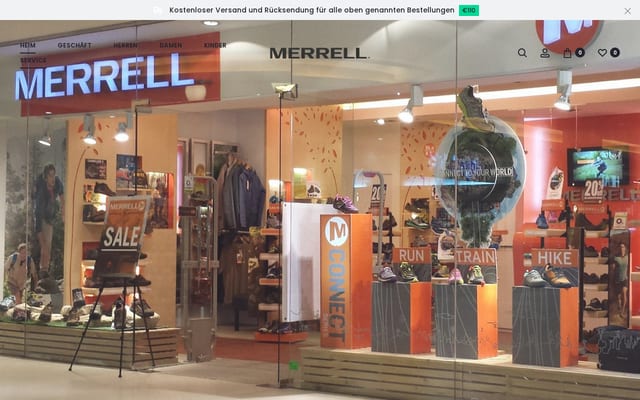 Screenshot of merrells.co.at