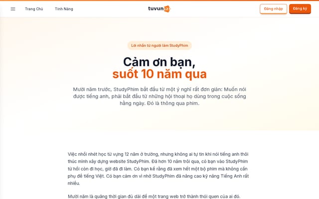 Screenshot of studyphim.vn