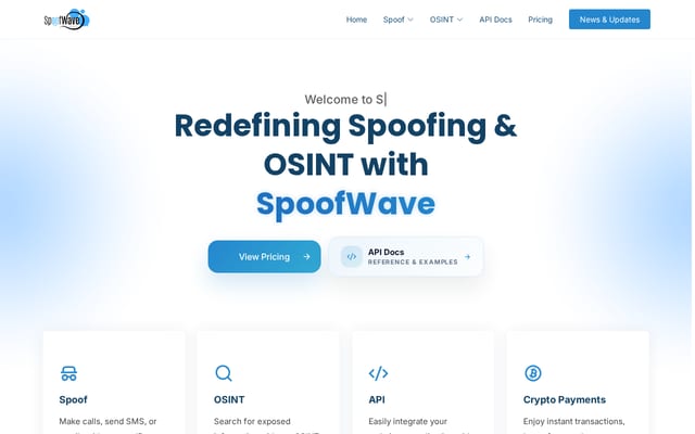 Screenshot of spoofwave.com