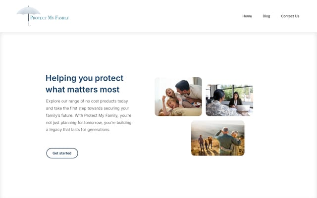 Screenshot of protect-my-family.com