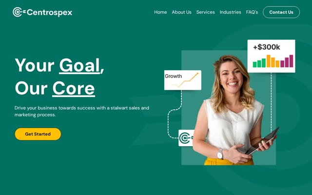 Screenshot of centrospex.com