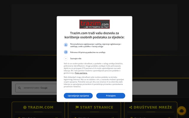 Screenshot of trazim.com