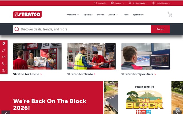 Screenshot of stratco.com.au