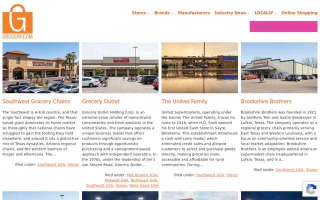 Screenshot of grocery.com