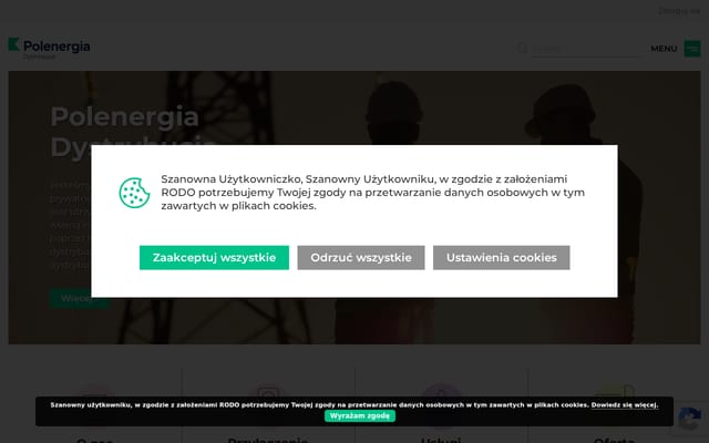 Screenshot of polenergia-dystrybucja.pl