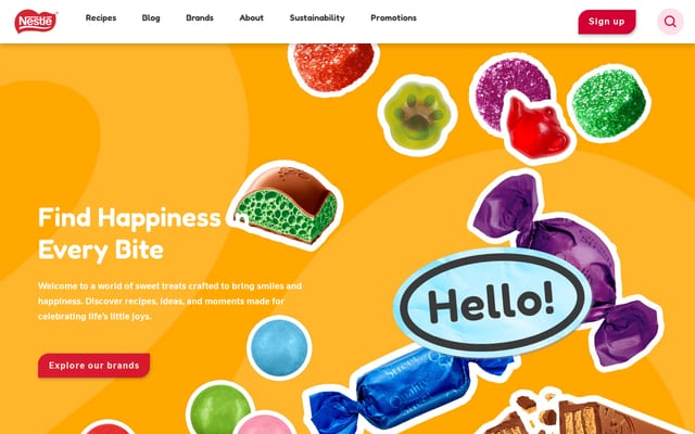 Screenshot of nestle-confectionery.co.uk