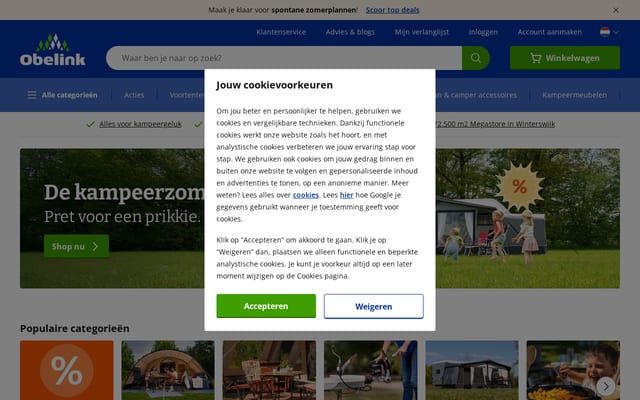 Screenshot of obelink.nl