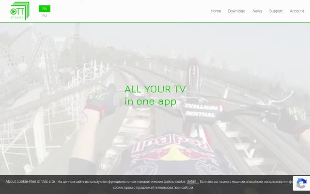 Screenshot of ottplayer.tv