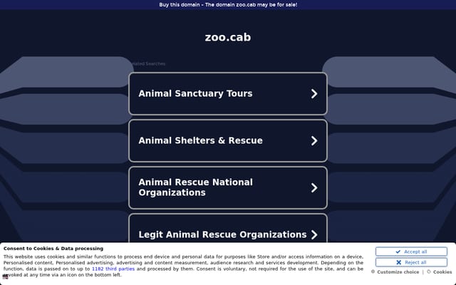 Screenshot of zoo.cab