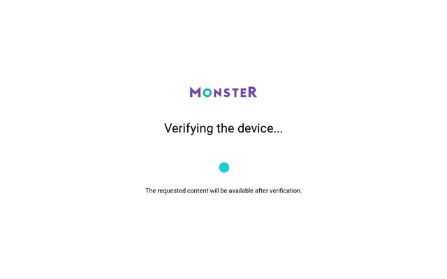 Screenshot of monster.com