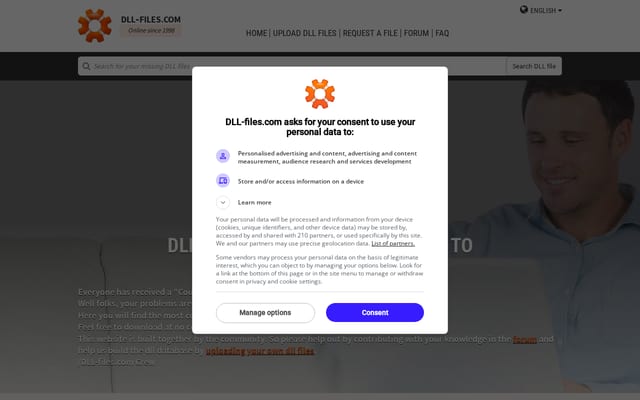 Screenshot of dll-files.com