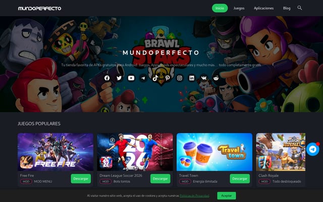 Screenshot of mundoperfecto.net