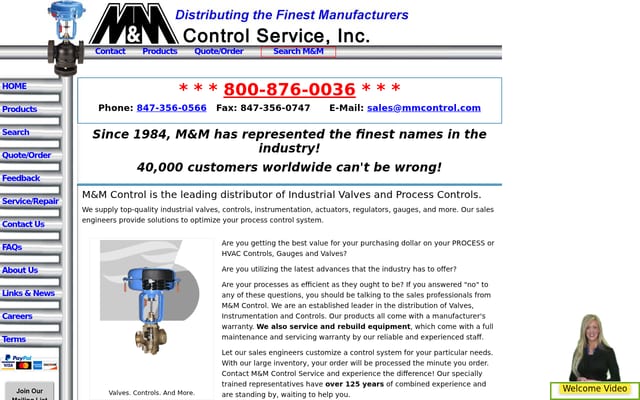 Screenshot of mmcontrol.com
