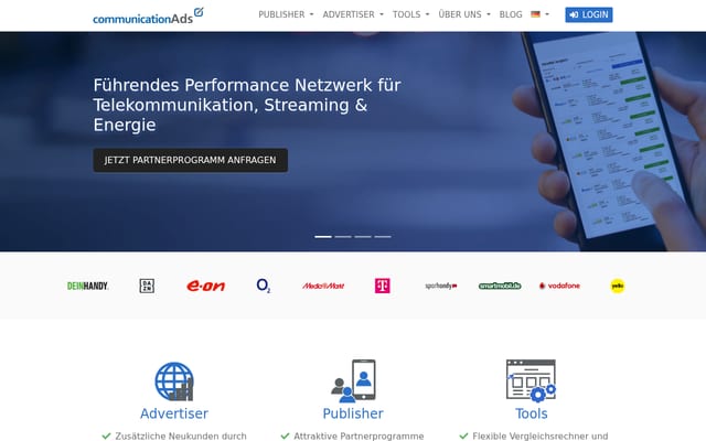 Screenshot of communicationads.net