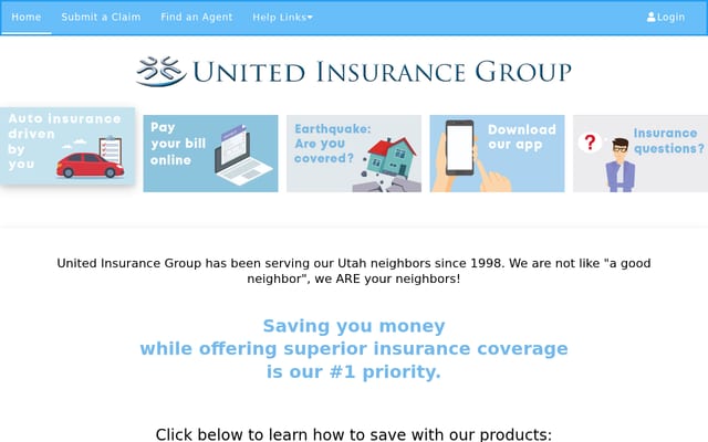 Screenshot of uuinsurance.com