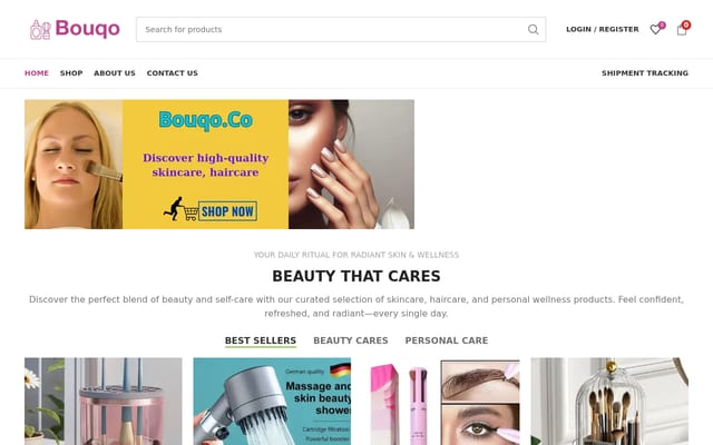 Screenshot of bouqo.co