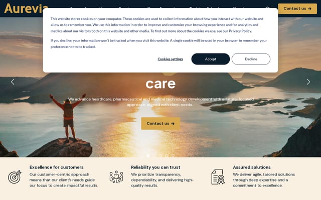 Screenshot of aurevia.com