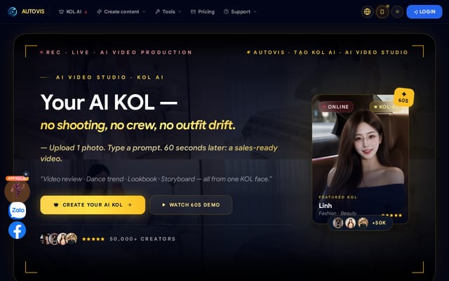 Screenshot of autovis.ai