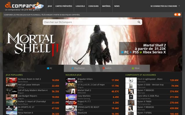 Screenshot of dlcompare.fr
