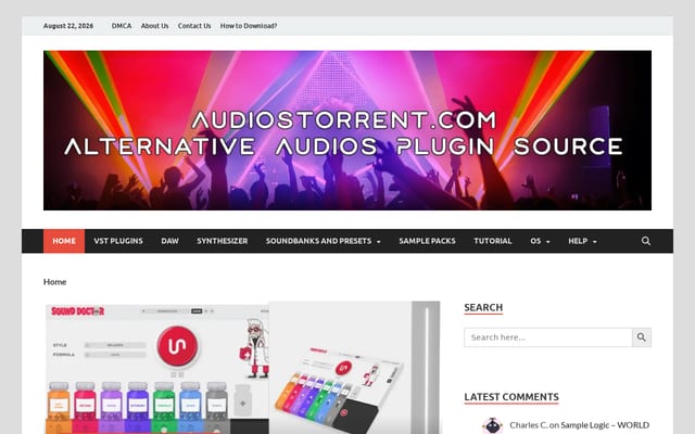 Screenshot of audiostorrent.com