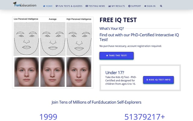 Screenshot of funeducation.com
