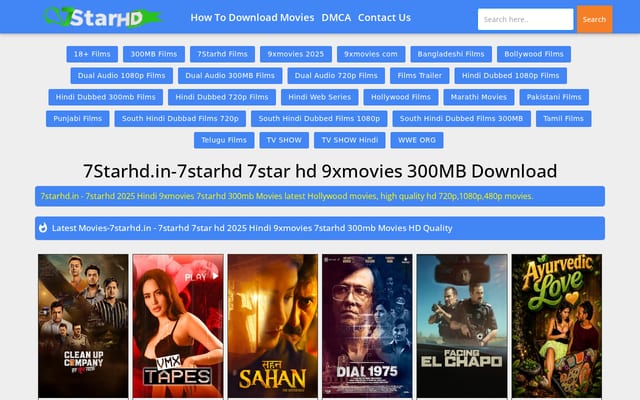 Screenshot of 7starhd.bar