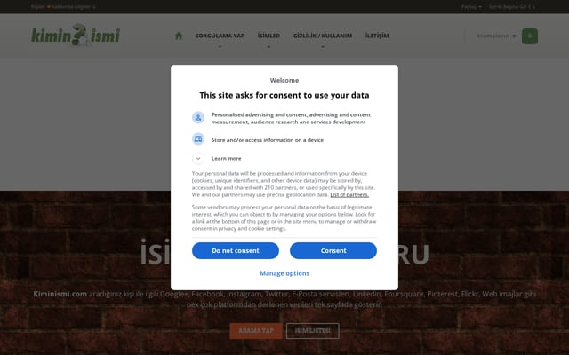 Screenshot of kiminismi.com