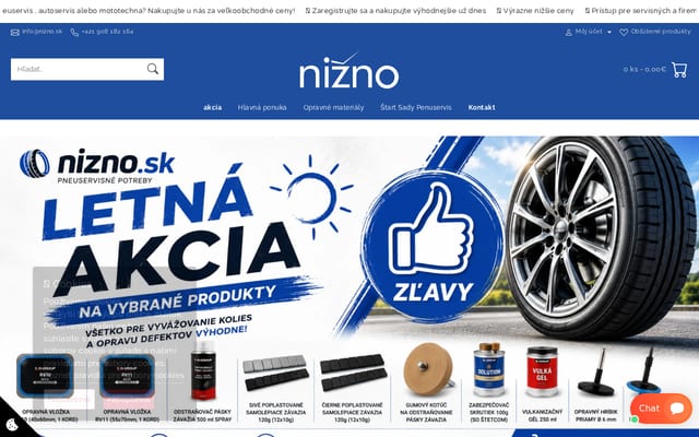 Screenshot of nizno.sk