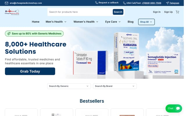 Screenshot of cheapmedicineshop.com