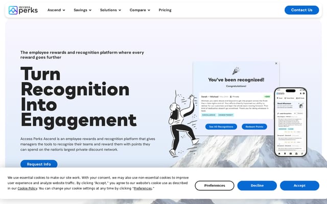 Screenshot of accessperks.com