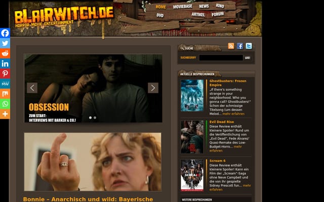 Screenshot of blairwitch.de