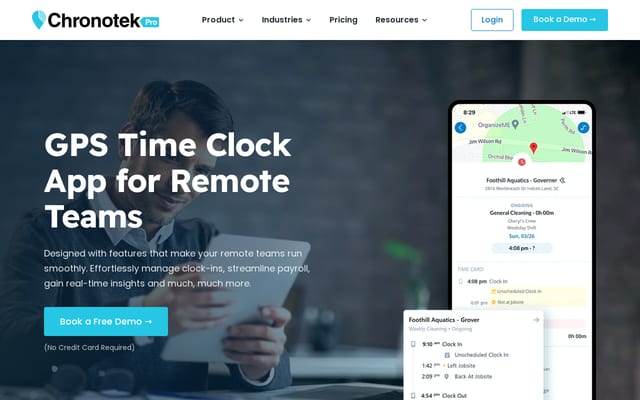 Screenshot of chronotek.net
