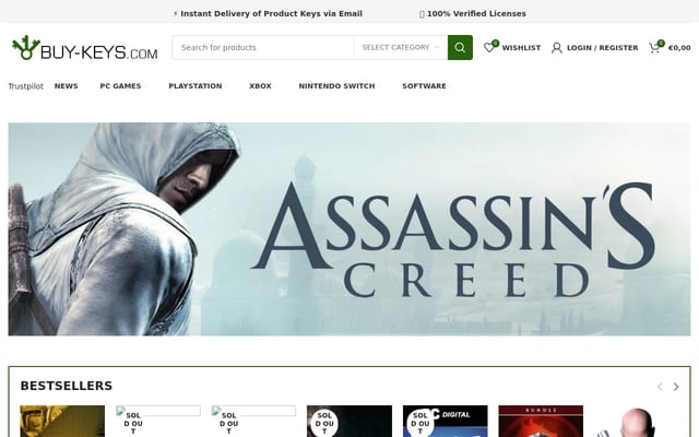 Screenshot of buy-keys.com