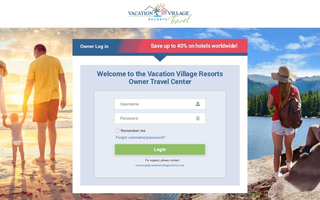 Screenshot of vacationvillagetravel.com