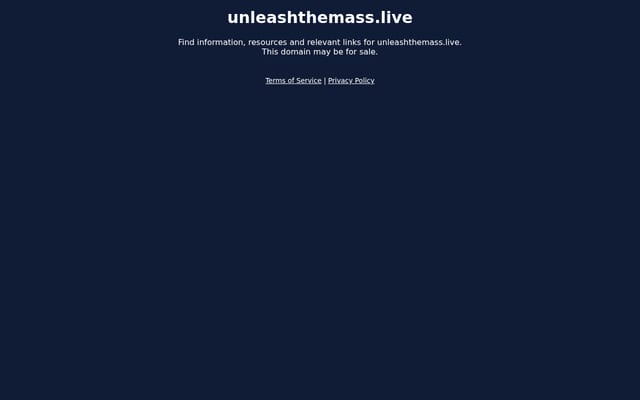 Screenshot of unleashthemass.live