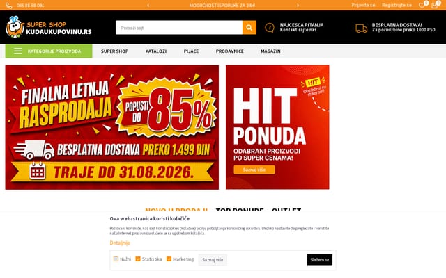 Screenshot of kudaukupovinu.rs
