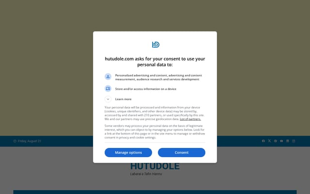 Screenshot of hutudole.com